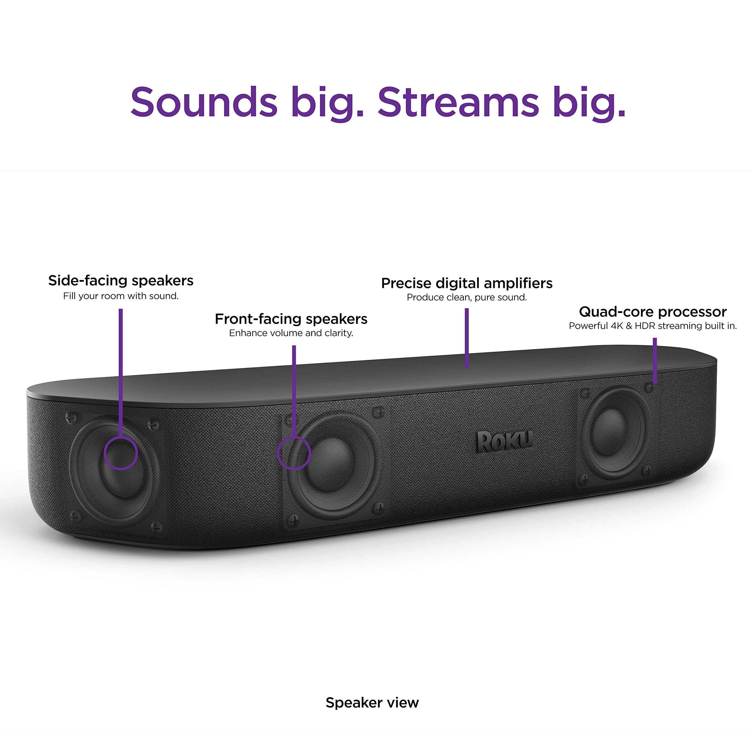 4K HDR Streaming Device & Premium Roku Soundbar