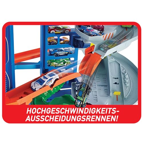 Hot Wheels Dino-Parkgarage Spielset für Kinder